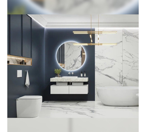 Столешница Velvex Unit 120, белый мрамор