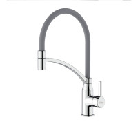 Смеситель для кухни с гибким изливом FRAP F4552, хром