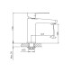 Смеситель для раковины Cron CN10337, хром