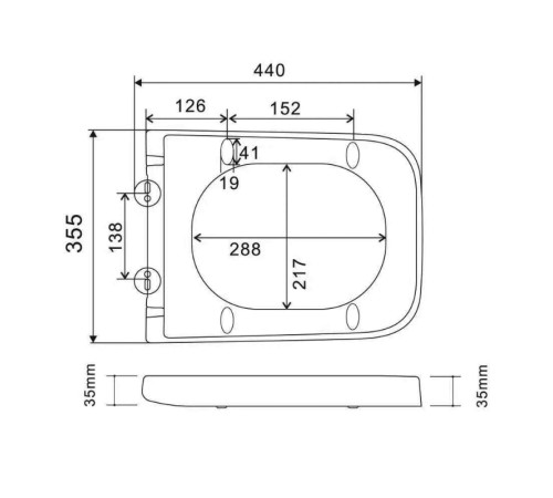 Унитаз подвесной Knotlor WC50WG, белый