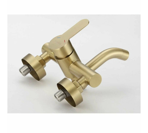 Смеситель для ванны Fmark FS8206C, матовое золото