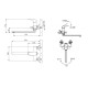 Смеситель для ванны Bravat Pure F6105161C-01A, хром