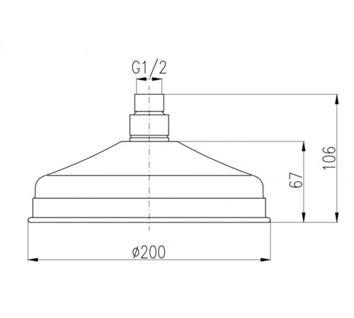 Верхний душ Rav Slezak KS0020SM