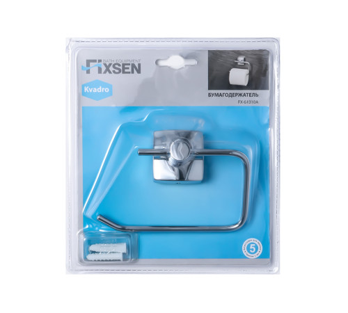 Держатель для туалетной бумаги FIXSEN KVADRO FX-61310A, хром