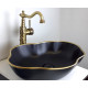 Раковина чаша Bronze de Luxe Black Orchid 1395, черный