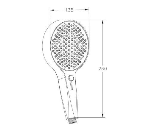 Лейка для душа ESKO SPL135SL, хром