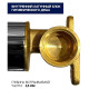 Гигиенический душ со смесителем встраиваемый Grocenberg GB007GO, золото