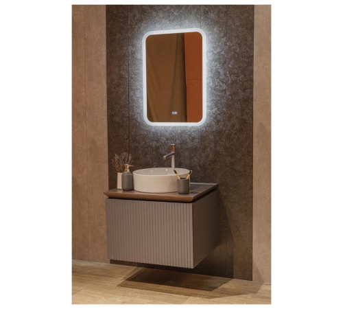 Зеркало Silver Mirrors Stiv-Lite 500х700 - 2 (открытая подсветка, cенсорный выключатель, подогрев)