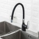 Смеситель для кухни с гибким изливом FRAP F4453-04, черный