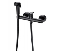 Гигиенический душ со смесителем Bravat D9141BW-RUS, черный