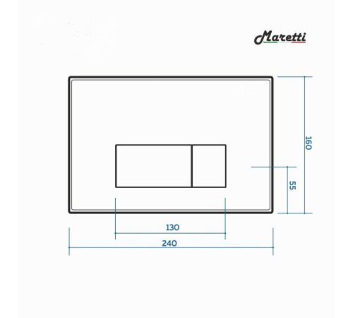 Комплект Maretti 3 в 1: унитаз EA10PBM73-844, инсталляция AC11P5211, кнопка AC12SF-740