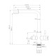Смеситель для кухни с подключением фильтра Esko Kitchen K24B, черный