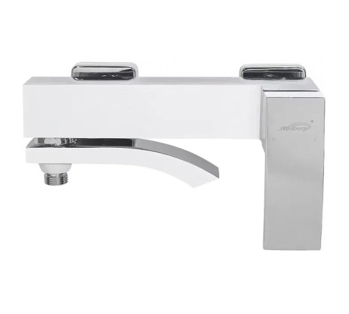 Набор для ванны 3 в 1 Hansberge H7077W, белый/хром