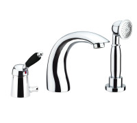 Смеситель на борт ванны Fiore IMPERIAL BLACK 89CR5105, хром