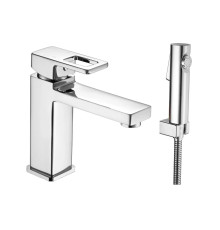 Смеситель для раковины с гигиеническим душем Shevanik S8271, хром