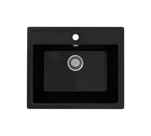 Кухонная мойка Practik PR-M-565-004 (без сифона), черный оникс