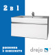 Тумба с раковиной подвесная Dreja Grace 70 см, белый