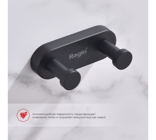 Крючок для ванной комнаты Raglo R300.052.06, черный