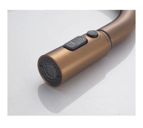 Смеситель для кухни с индикатором температуры Knotlor KN-100/RB, бронза