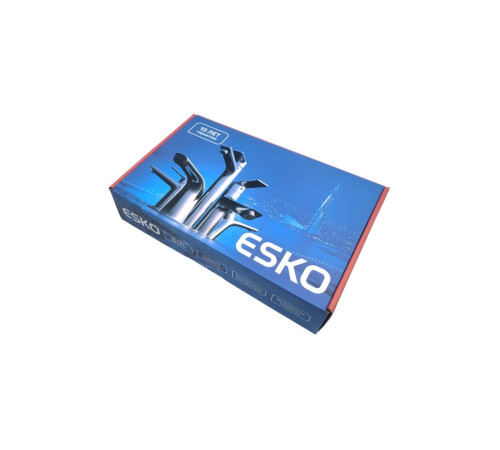 Смеситель для кухни с гибким изливом ESKO Kitchen K47GMB, оружейная сталь
