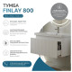 Тумба под раковину подвесная VIGO Финлей 333, 80 см