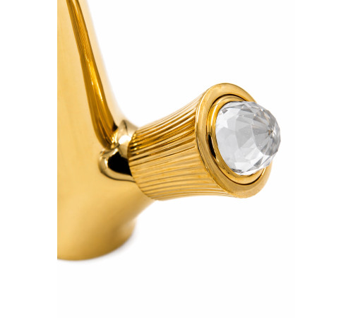 Смеситель для раковины с донным клапаном Fiore VENERE SKY (SWAROVSKI®) 13OO0623, золото
