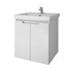 Тумба с раковиной подвесная Dreja Q Plus (D) 55 см, белый
