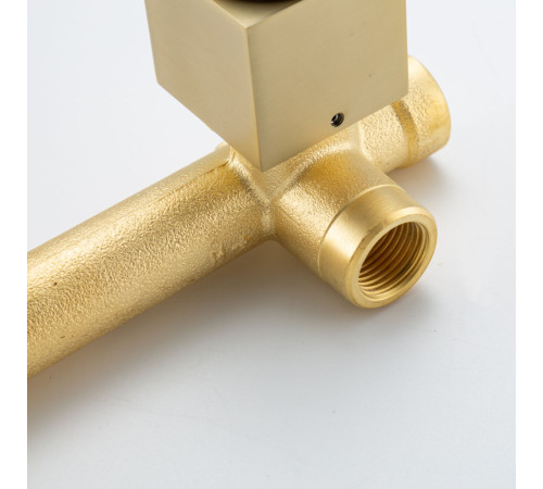 Смеситель для раковины встраиваемый Frap F1276-3, золотой сатин