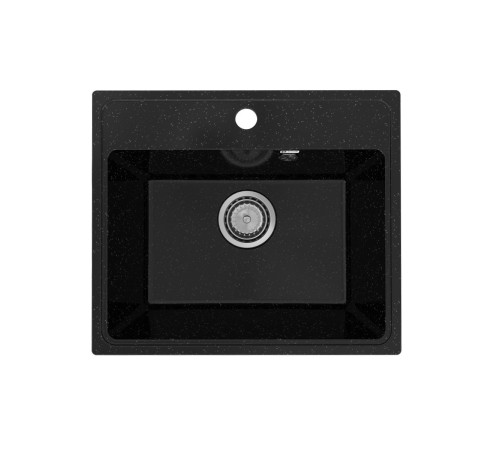 Кухонная мойка Practik PR-M-490-004 (без сифона), черный оникс