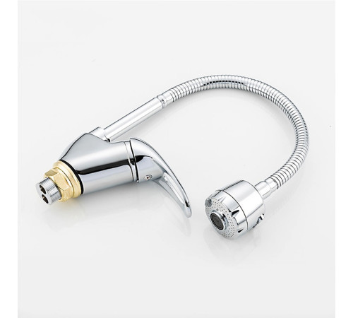 Смеситель для кухни с гибким изливом и режимом душ FRAP F4303, хром