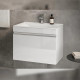 Тумба с раковиной подвесная Velvex Pulsus tp.PUL.PUL.70.1Y белый глянец, 70 см