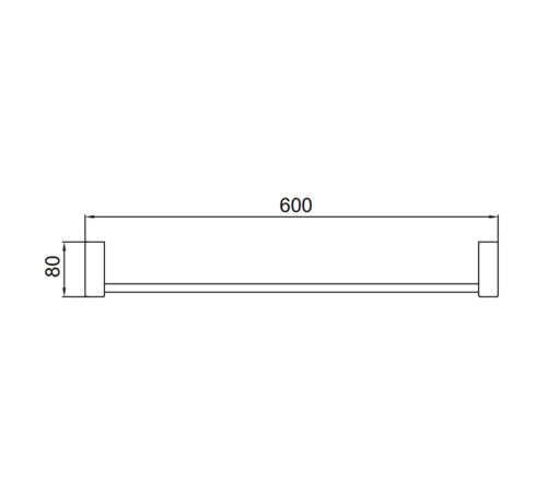 Полотенцедержатель FRAP F30601-9, оружейная сталь