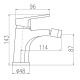 Смеситель для биде Rav Slezak COLORADO CO245.5KCMAT, черный