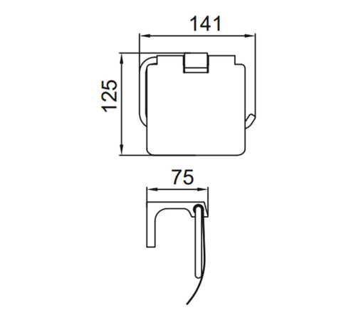 Держатель для туалетной бумаги FRAP F30603, хром