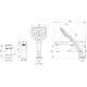 Смеситель на борт ванны Bravat Iguassu F5173218CP-1-RUS, хром