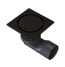 Душевой трап точечный Knotlor SDSC100BL, матовый черный