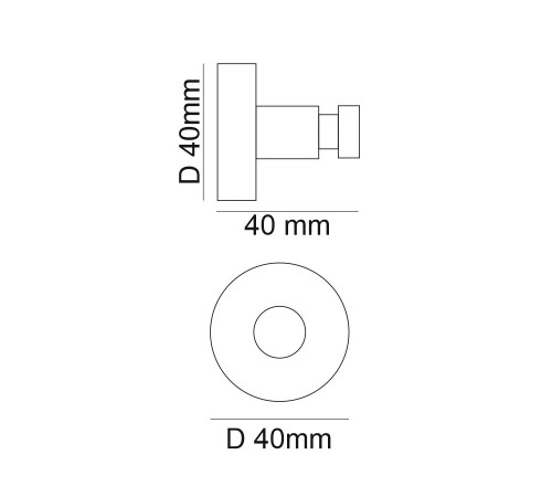 Крючок для ванной Webert Rimini RI510401010, золото