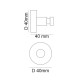 Крючок для ванной Webert Rimini RI510401010, золото