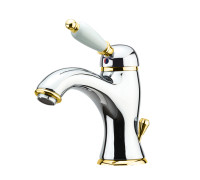 Смеситель для раковины Fiore IMPERIAL 83CO5221, хром/золото