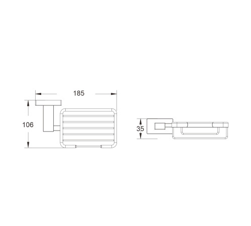 Мыльница Shevanik SG5604C, белый