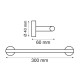 Полотенцедержатель 30 см Webert Rimini RI500501010, золото