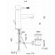 Смеситель для раковины Webert Rimini RI830102560, черный