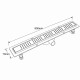 Душевой лоток GAPPO G88007-56, черный