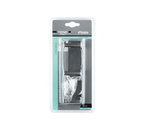 Планка с тремя крючками FIXSEN  TREND GRAPHITE FX-98005-3, графит