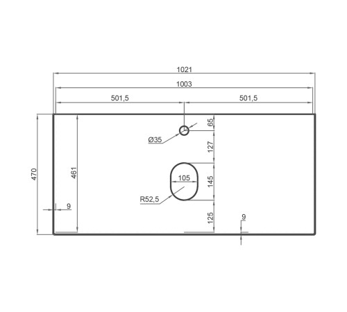 Столешница La Fenice Granite Gray Structural Terra 100 см, белая