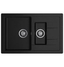 Кухонная мойка GranFest QUADRO 775KL, черный