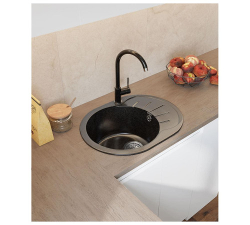 Кухонная мойка GranFest RONDO 580L, черный