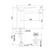 Смеситель для раковины Webert Pegaso PE830102560, черный