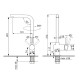 Cмеситель ULGRAN Quartz UQ-022-10, песок