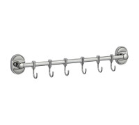 Планка с крючками Savol S-008206, хром